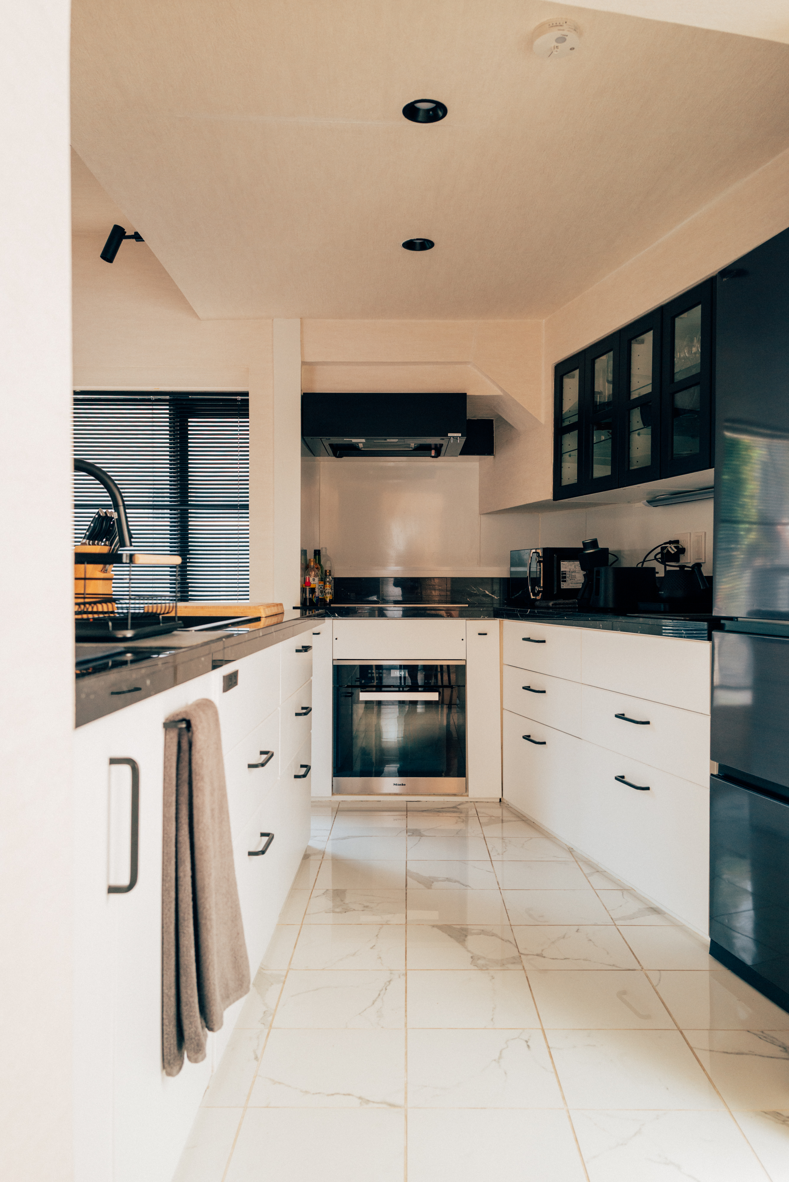 Full kitchen with Miele appliances at One Shibuya Hill